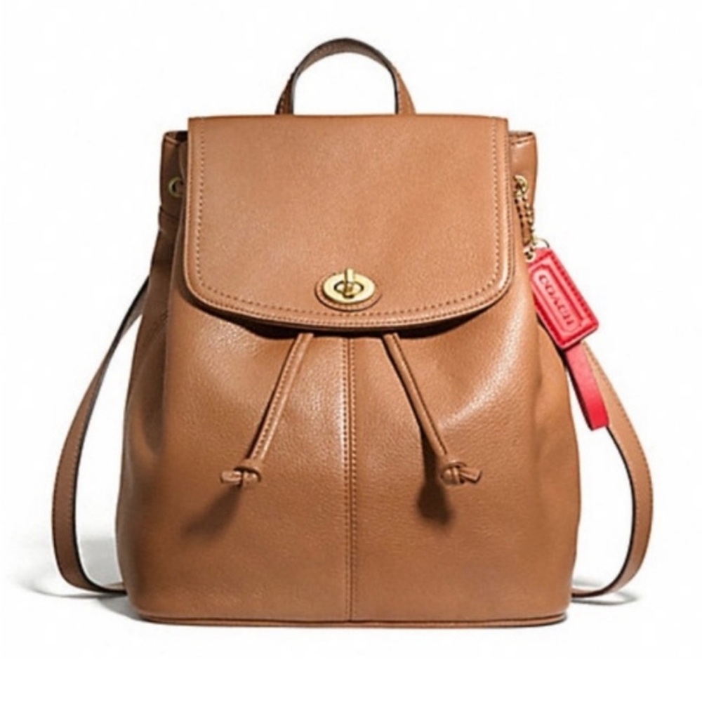 Coach Park Pebbled Leather Backpack 🎒